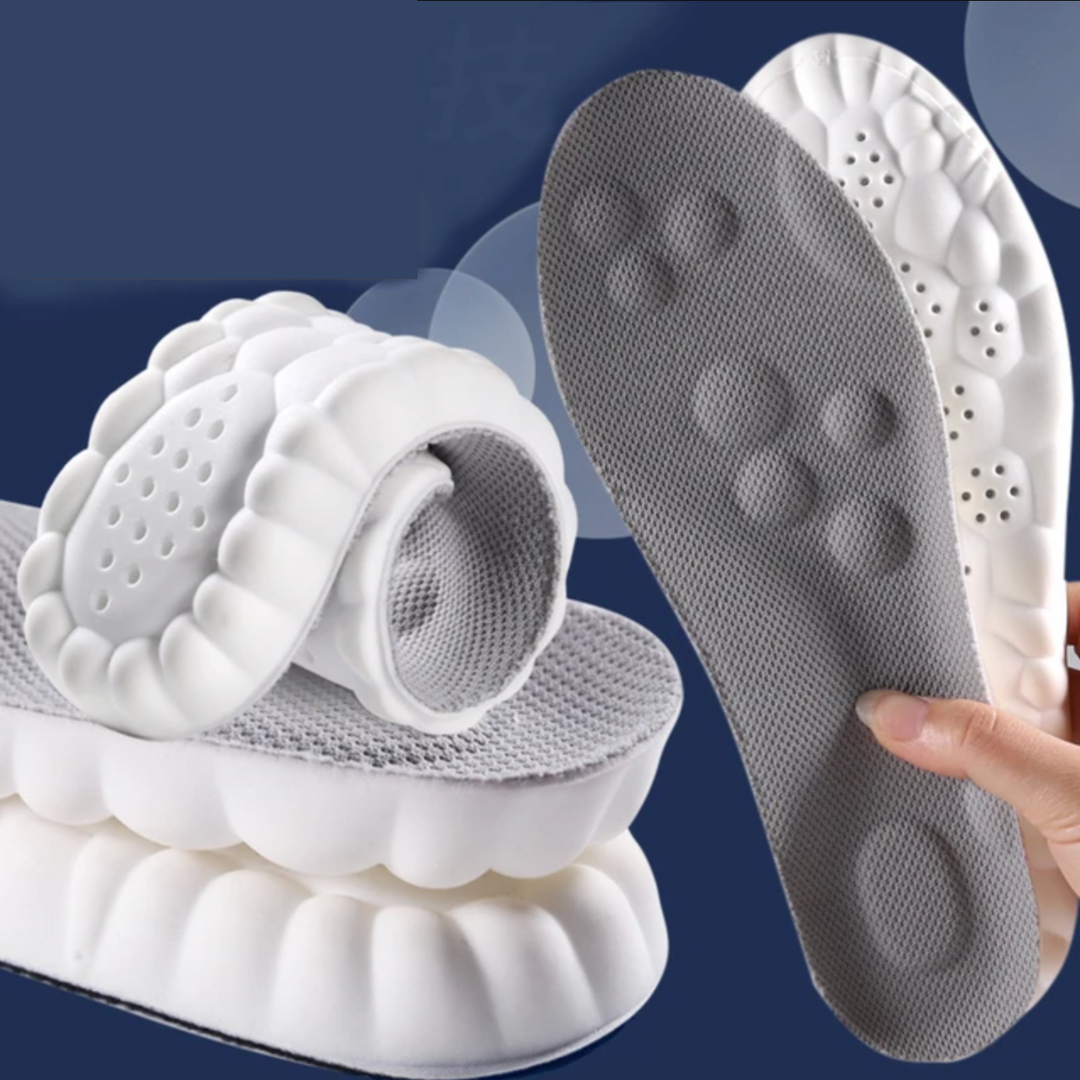 "Orthopulse Lauf-Einlegesohle Grau, ultra-weich, ergonomisch, optimaler Laufkomfort, Unterstützung beim Laufen"