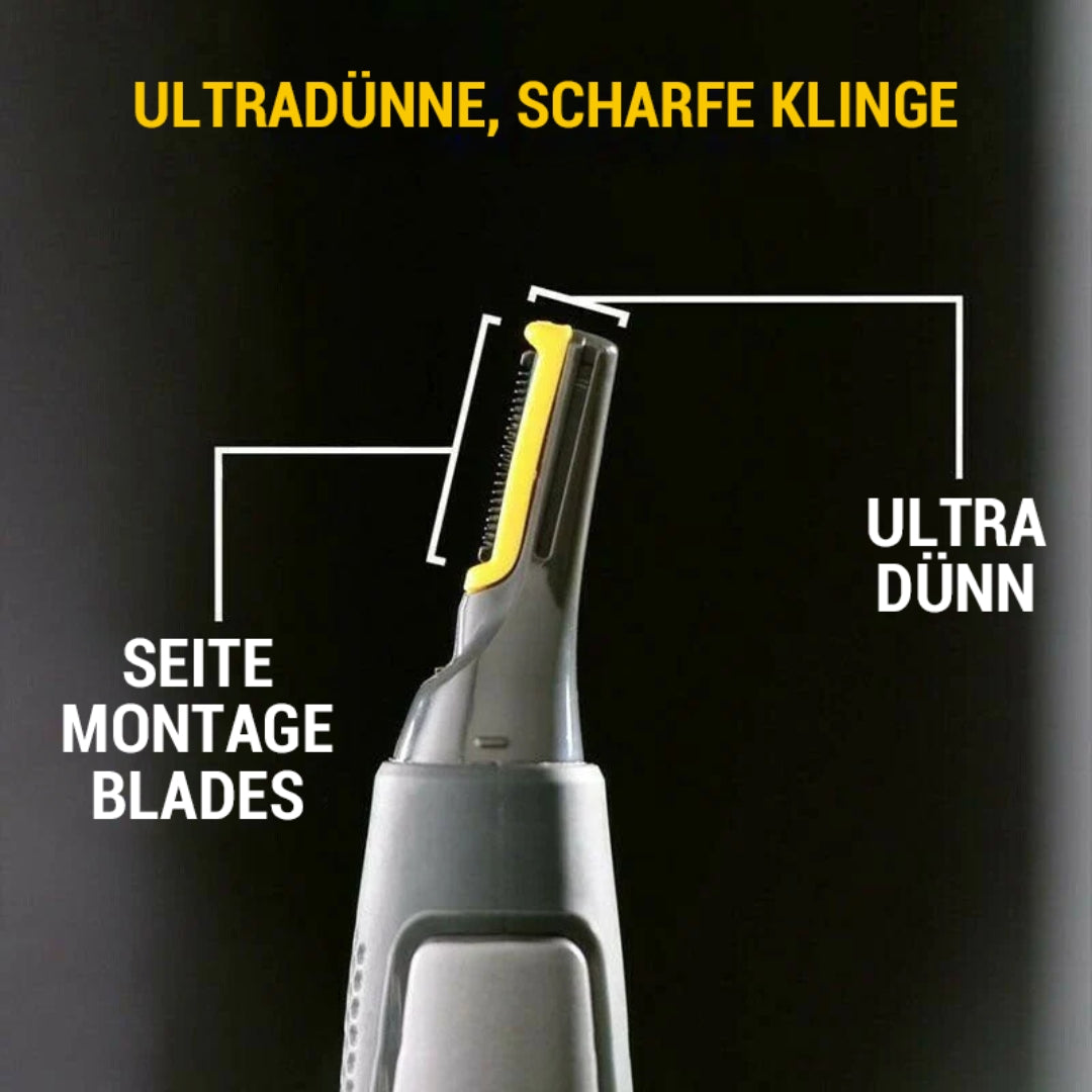"Präziser kabelloser Bart- & Nasentrimmer mit LED, ultradünnem Design und ergonomischem Griff für mühelose Pflege."