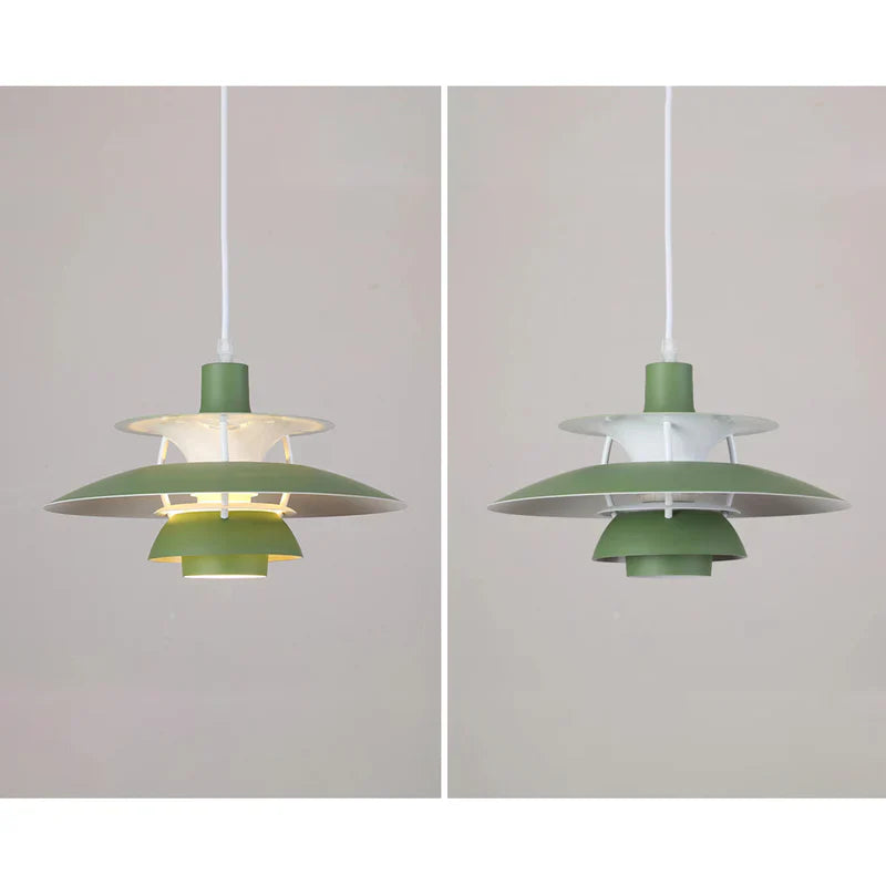 Moderne LED-Hängelampe mit Farbschirm für Innenräume