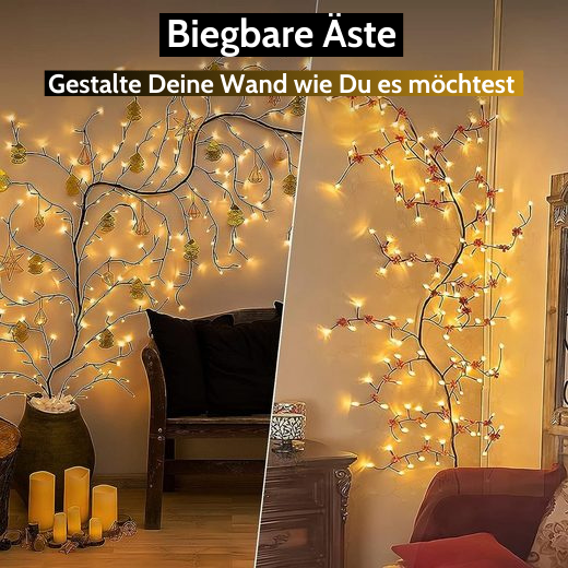 LED Weinreben-Lichterkette für gemütliche Atmosphäre