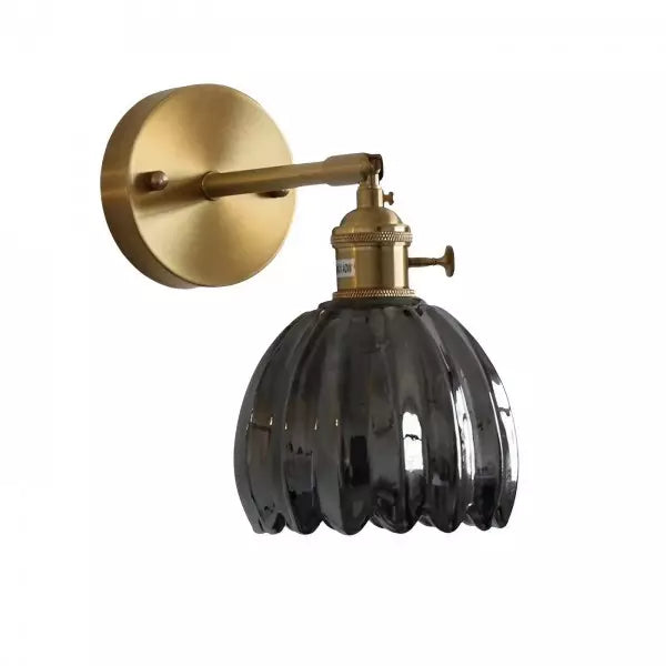 Retro Glas Wandleuchte Tulpenknospe für Innenräume