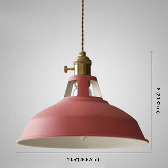 "Retro-Hängelampe im Industrie-Design, Metall, in Grün, mit verstellbarer Kette für Zuhause, ohne Lampe enthalten"