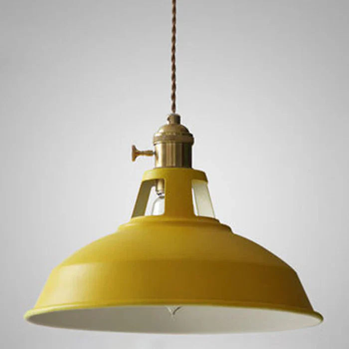 "Retro-Hängelampe im Industrie-Design, Metall, in Grün, mit verstellbarer Kette für Zuhause, ohne Lampe enthalten"