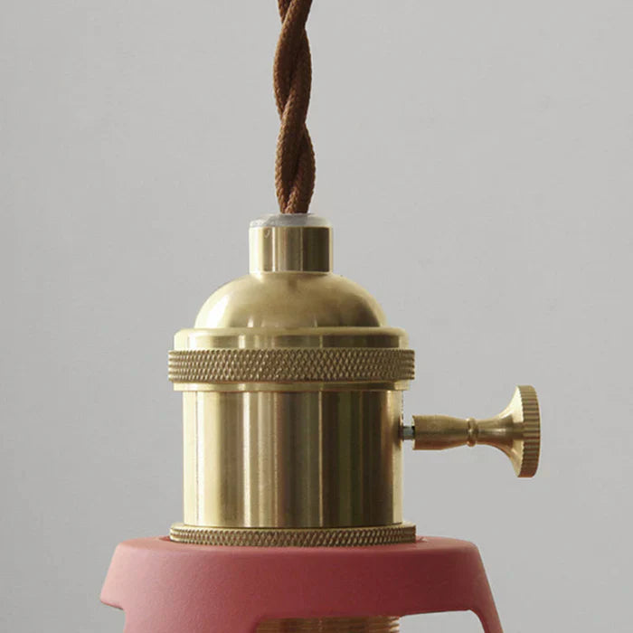 "Retro-Hängelampe im Industrie-Design, Metall, in Grün, mit verstellbarer Kette für Zuhause, ohne Lampe enthalten"