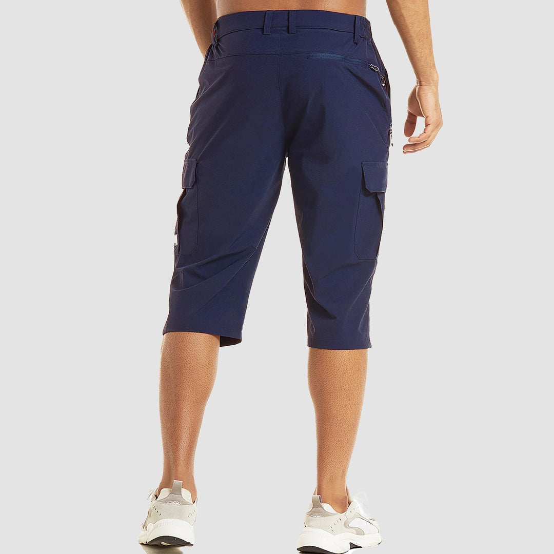 Robuste Herren Cargo Shorts, funktional mit vielen Taschen, ideal für Outdoor-Abenteuer, aus strapazierfähigem Material.