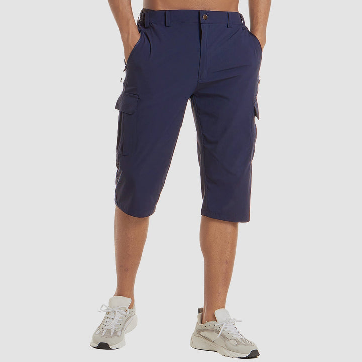 Robuste Herren Cargo Shorts, funktional mit vielen Taschen, ideal für Outdoor-Abenteuer, aus strapazierfähigem Material.