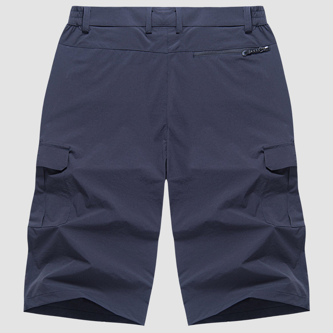 Robuste Herren Cargo Shorts, funktional mit vielen Taschen, ideal für Outdoor-Abenteuer, aus strapazierfähigem Material.