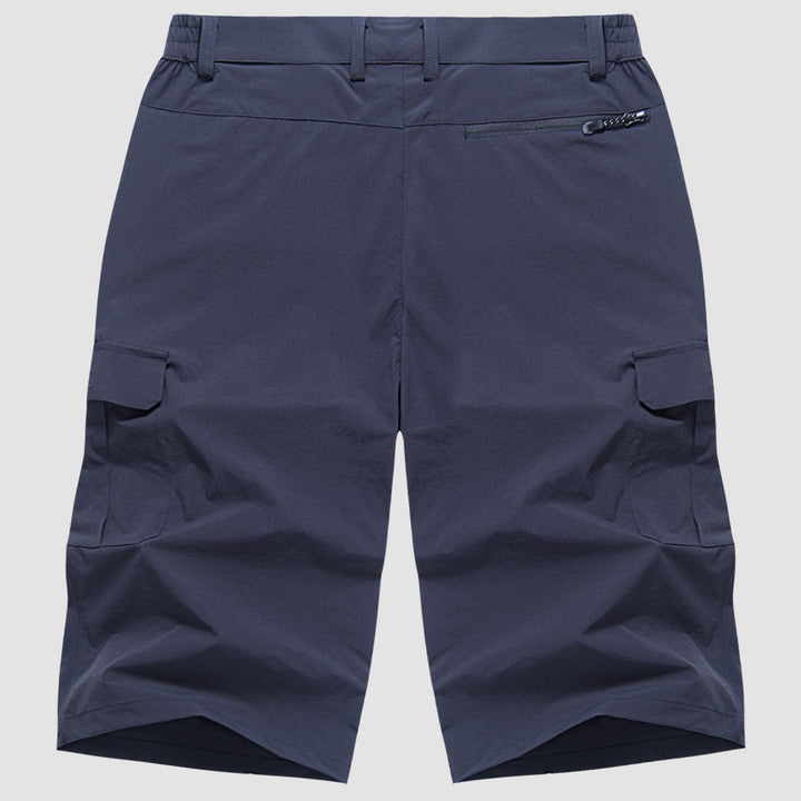 Robuste Herren Cargo Shorts, funktional mit vielen Taschen, ideal für Outdoor-Abenteuer, aus strapazierfähigem Material.