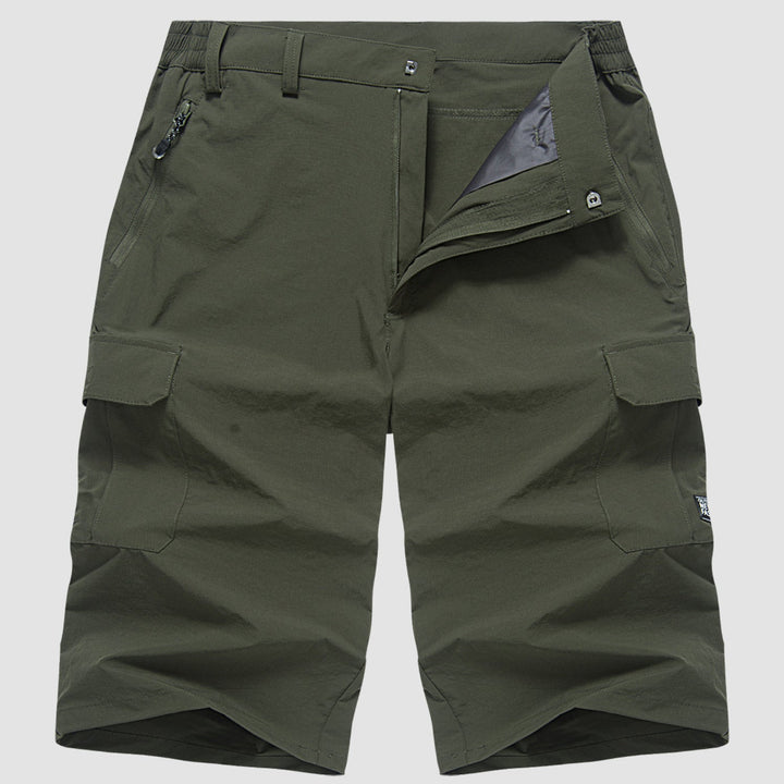 Robuste Herren Cargo Shorts, funktional mit vielen Taschen, ideal für Outdoor-Abenteuer, aus strapazierfähigem Material.