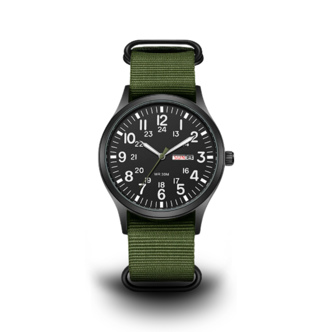 "Robuste Herren Outdoor Armbanduhr, wasserdicht, kratzfest, mit Edelstahlgehäuse und leuchtenden Zeigern, ideal für Abenteuer