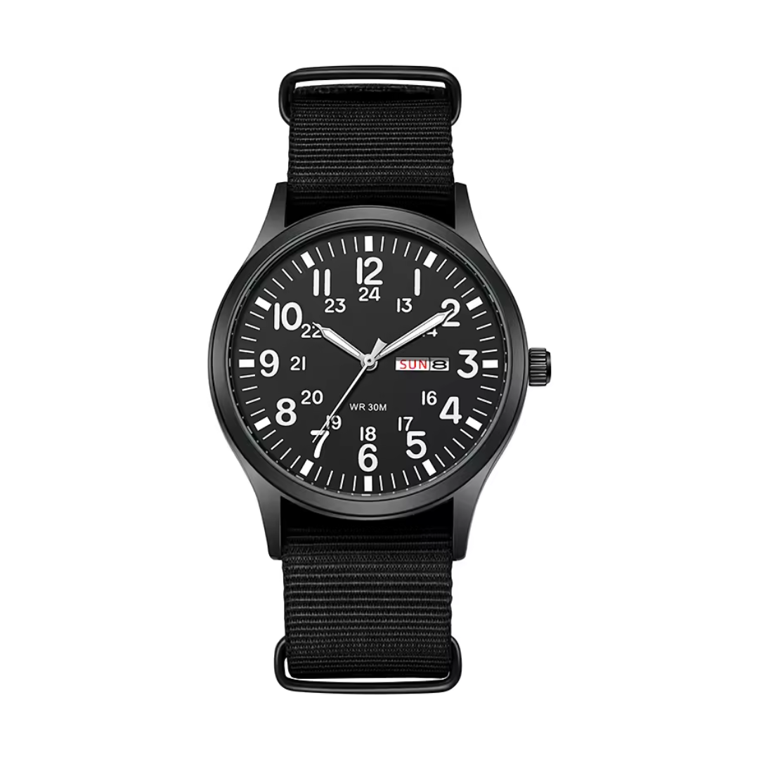 "Robuste Herren Outdoor Armbanduhr, wasserdicht, kratzfest, mit Edelstahlgehäuse und leuchtenden Zeigern, ideal für Abenteuer