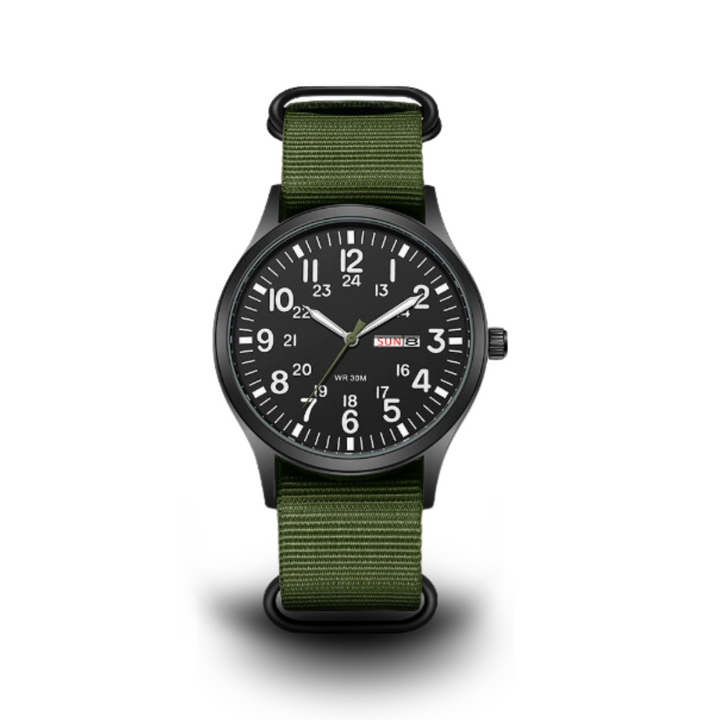 "Robuste Herren Outdoor Armbanduhr, wasserdicht, kratzfest, mit Edelstahlgehäuse und leuchtenden Zeigern, ideal für Abenteuer