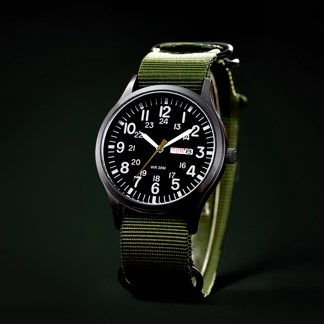 "Robuste Herren Outdoor Armbanduhr, wasserdicht, kratzfest, mit Edelstahlgehäuse und leuchtenden Zeigern, ideal für Abenteuer