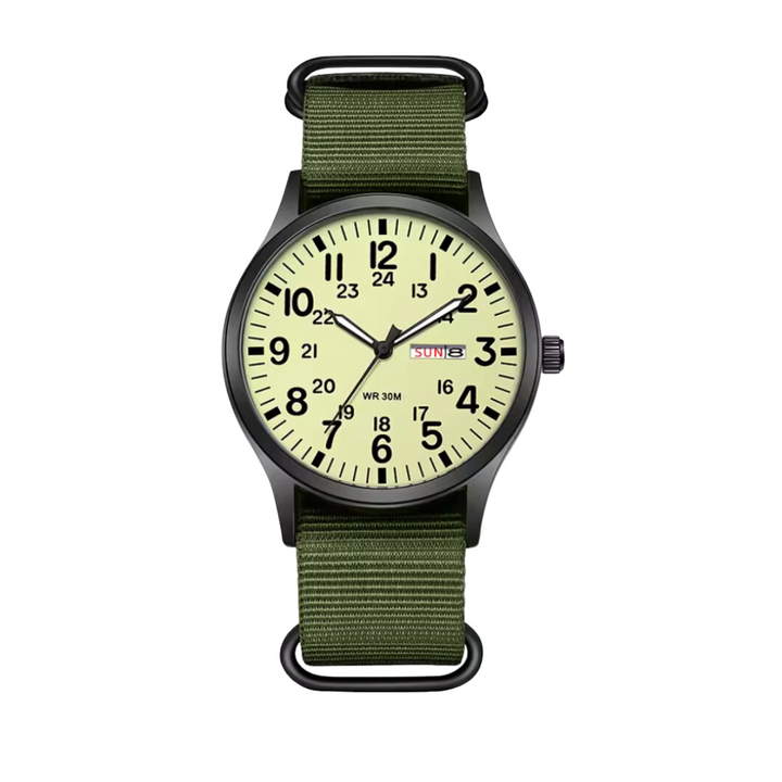 "Robuste Herren Outdoor Armbanduhr, wasserdicht, kratzfest, mit Edelstahlgehäuse und leuchtenden Zeigern, ideal für Abenteuer