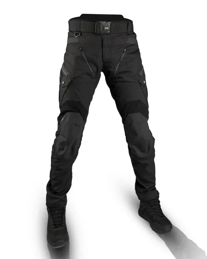"Robuste vielseitige Herren Hose, olivgrün, schlanker Schnitt, ideal für urbanen Stil und Outdoor-Aktivitäten."