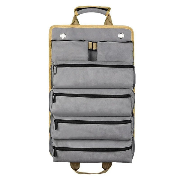"Rollbare Werkzeugtasche ForgeRoll für Profis, robustes Design, wasserdicht, 5 Fächer, für Werkzeuge, Heimwerker, Baustelle"