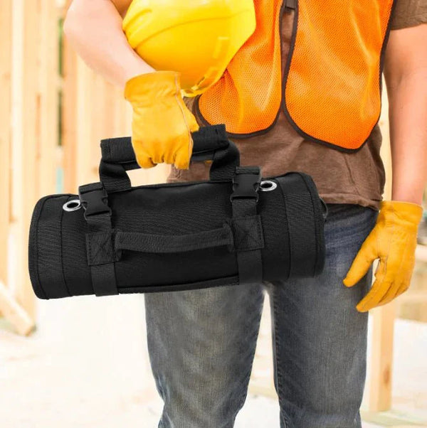 "Rollbare Werkzeugtasche ForgeRoll für Profis, robustes Design, wasserdicht, 5 Fächer, für Werkzeuge, Heimwerker, Baustelle"