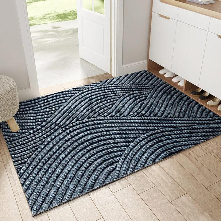 Rutschfeste CleanStep Fußmatte, Sandfänger, blau, für Innen-/Außenbereich; modernes Design, robuste PVC-Konstruktion.