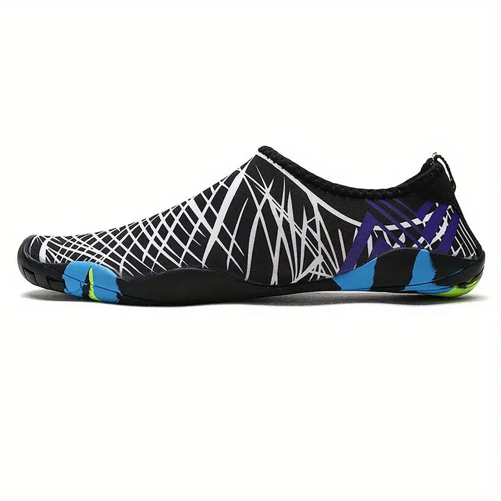 Rutschfeste Herren-Wasserschuhe in Blau; atmungsaktives, modernes Design ideal für den Strand, Größen 36-46.