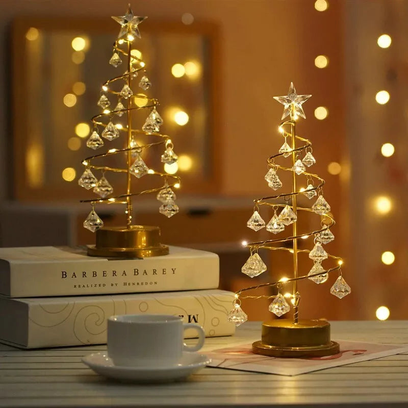 Weihnachtlicher LED-Tischbaum aus Acrylglas