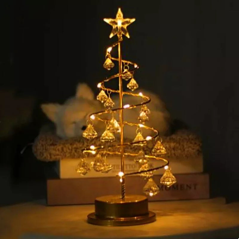 Weihnachtlicher LED-Tischbaum aus Acrylglas