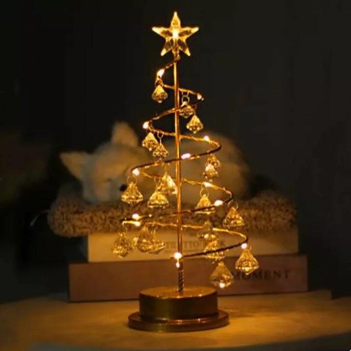 Weihnachtlicher LED-Tischbaum aus Acrylglas
