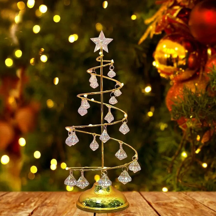 Weihnachtlicher LED-Tischbaum aus Acrylglas
