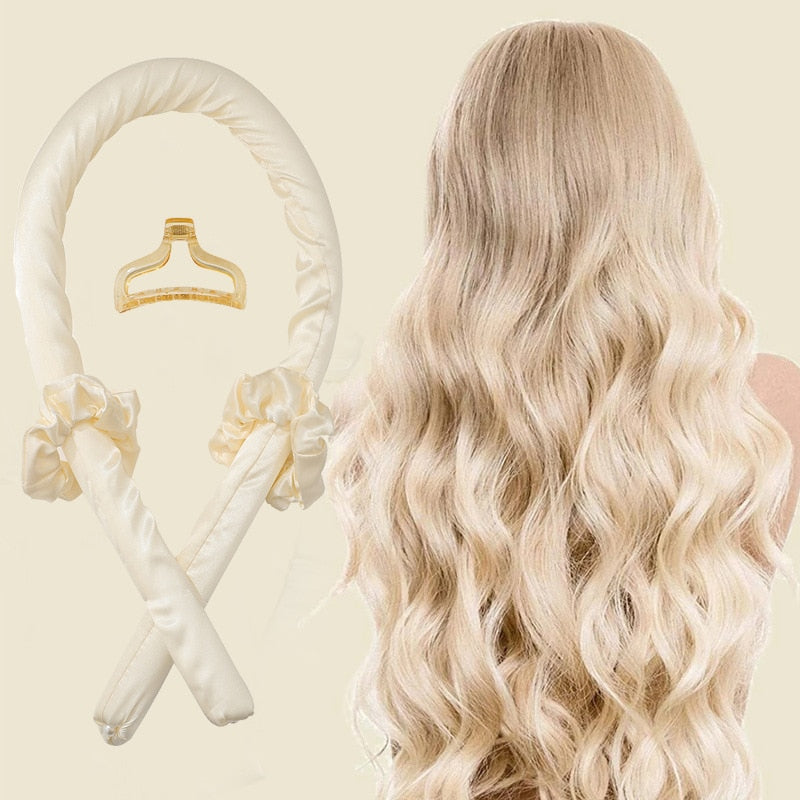 Sanfte Locken ohne Hitze: Flexibler, pinker Lockenwickler, ideal für weiche, voluminöse Locken über Nacht, schonend & einfach