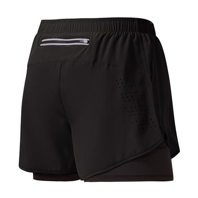 "Schnelltrocknende Herrenlaufshorts, dunkelgrau, mit Taschen und Mesh-Einsätzen für Atmungsaktivität und Bewegungsfreiheit."