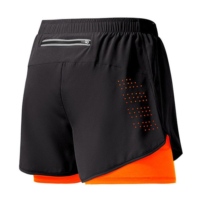 "Schnelltrocknende Herrenlaufshorts, dunkelgrau, mit Taschen und Mesh-Einsätzen für Atmungsaktivität und Bewegungsfreiheit."