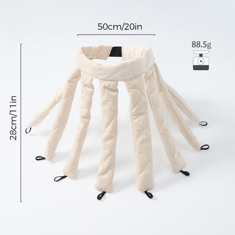 Schonender Lockenstab ohne Hitze, beige Stoff, leuchtend weinrote und schwarze Optionen, für perfekte, gesunde Locken.