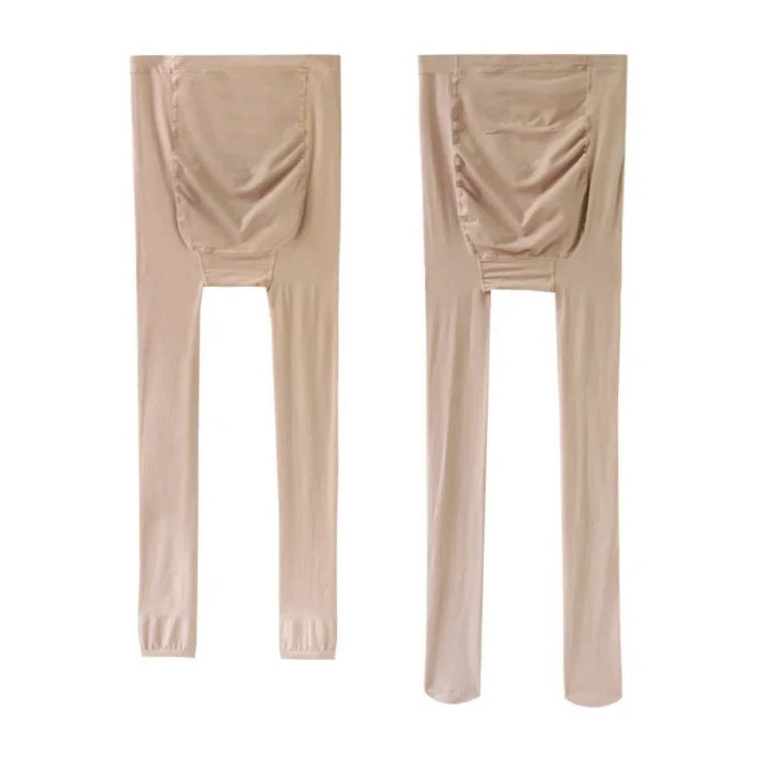 "Schwangerschafts-Kompressionsstrumpfhose, anti-Schwellung, Schwarz, unterstützt Durchblutung, elegantes Design für Komfort."
