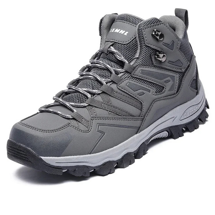 "Schwarze wasserdichte Unisex-Wanderschuhe mit robuster Sohle und atmungsaktivem Design für sicheren Halt und Komfort."