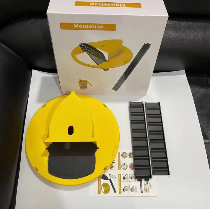 Selbstschließende Mausefalle in mehreren Farben, automatische Reset-Funktion, hygienisch, für Küche und Garten geeignet