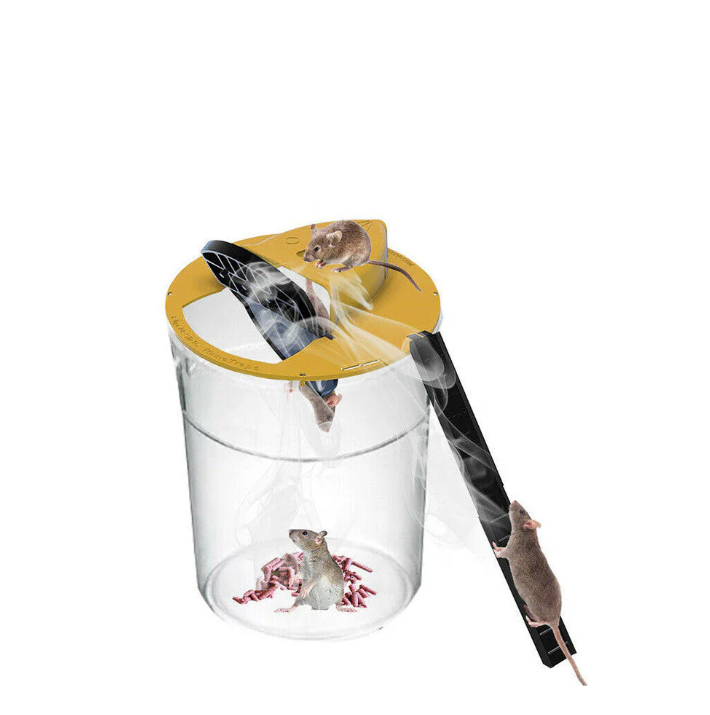 Selbstschließende Mausefalle in mehreren Farben, automatische Reset-Funktion, hygienisch, für Küche und Garten geeignet