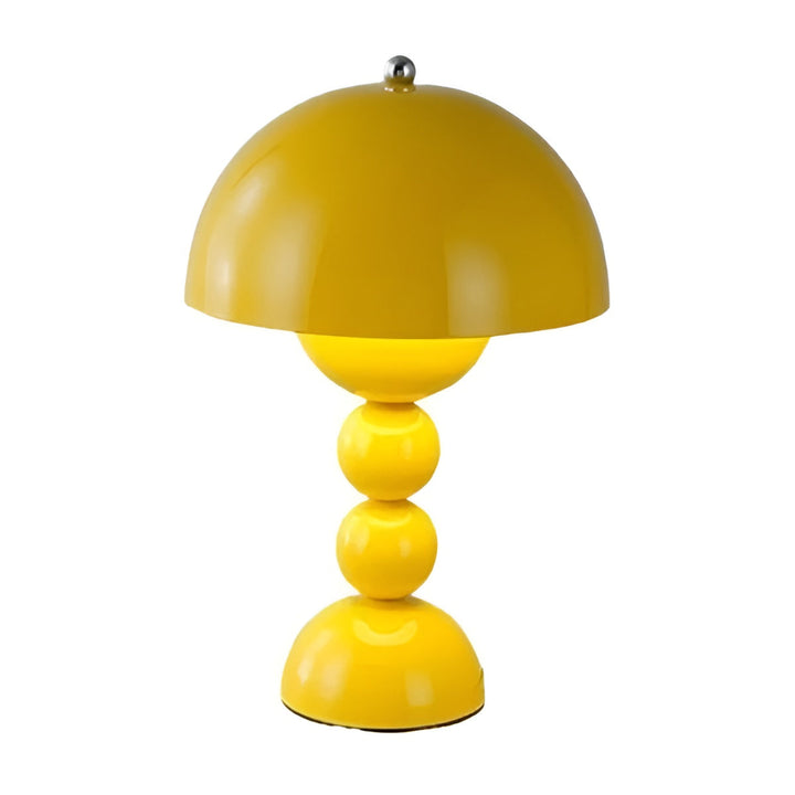 "Skandinavische Tischlampe mit dimmbarer LED, weiß, klarer Stil, ideal für Schlafzimmer oder Wohnzimmer, energieeffizient."