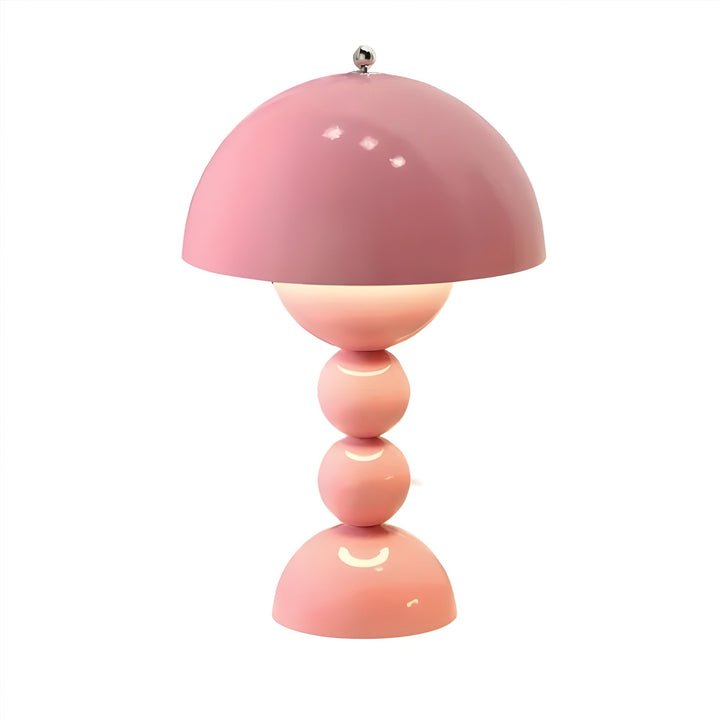 "Skandinavische Tischlampe mit dimmbarer LED, weiß, klarer Stil, ideal für Schlafzimmer oder Wohnzimmer, energieeffizient."