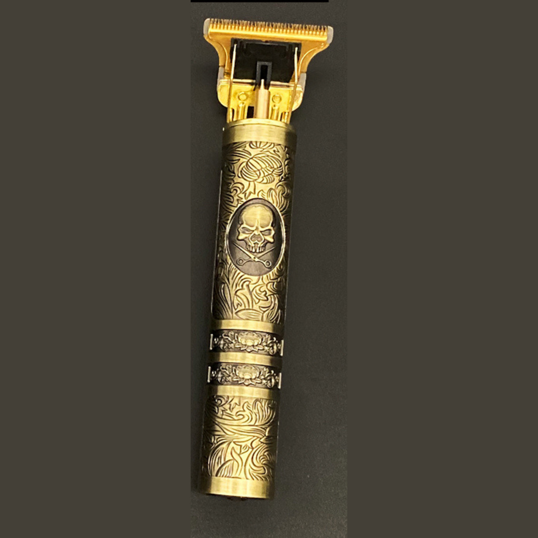 "Skulltrim Barttrimmer, wasserdichtes, ergonomisches Design, ideal für präzises Trimmen in Dusche, vielseitige Funktionen"