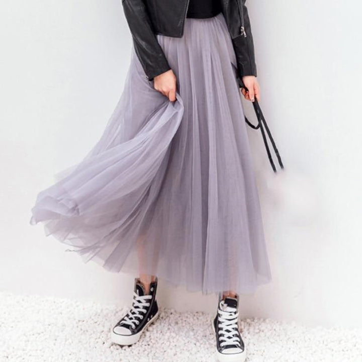 Damen Maxirock aus Tüll - Elegante Farboptionen