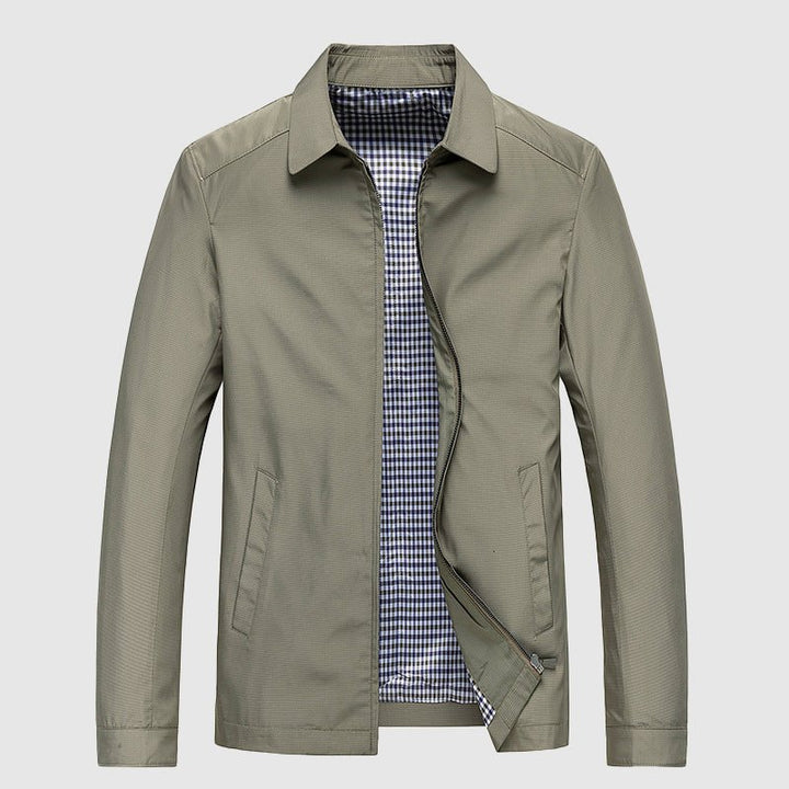 "Stilvolle blaue Noah Frühlingsjacke für Damen, eleganter Umlegekragen, leichter Polyesterstoff, perfekte Passform"