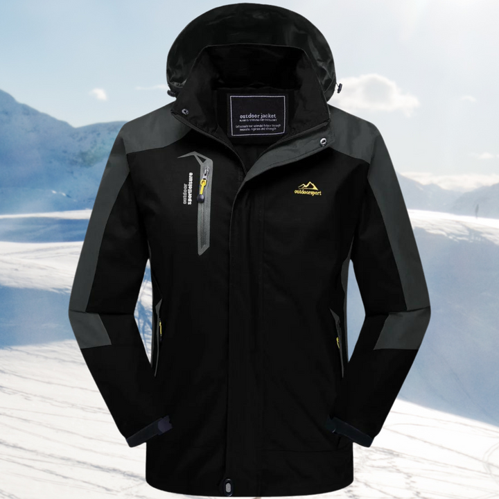 "Stilvolle, wasserdichte Damenwanderjacke in leuchtenden Farben, ideal für Outdoor-Abenteuer, bietet Komfort und Schutz."