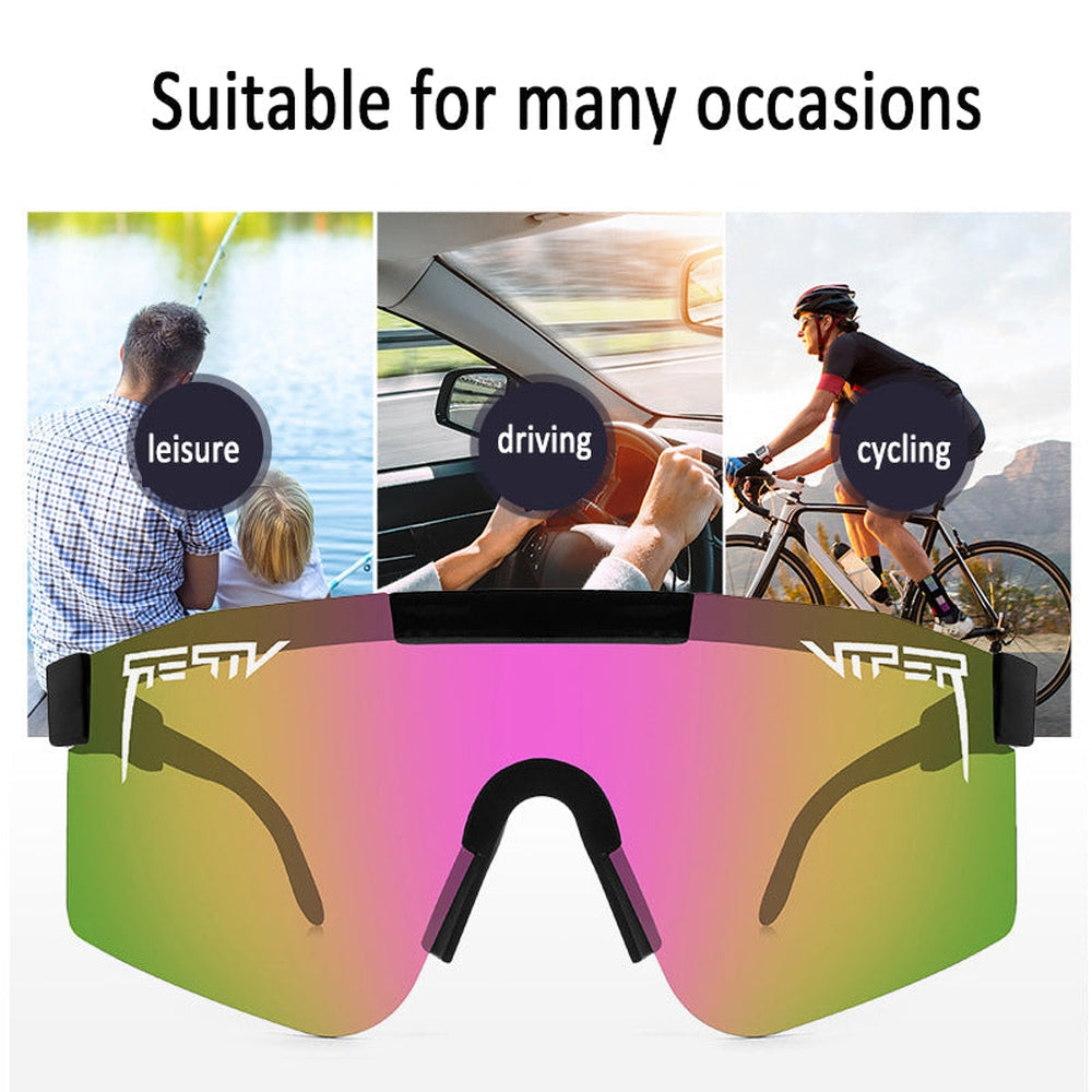 Stylische Damen-Sonnenbrille, polarisiert, UV-Schutz, orange Gläser, komfortabel, ideal für Outdoor-Aktivitäten.