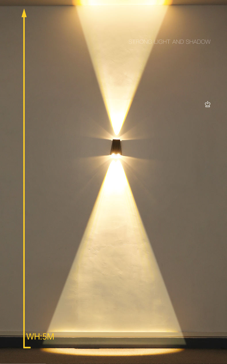 LED-Solar-Wandleuchte für Außenbereiche