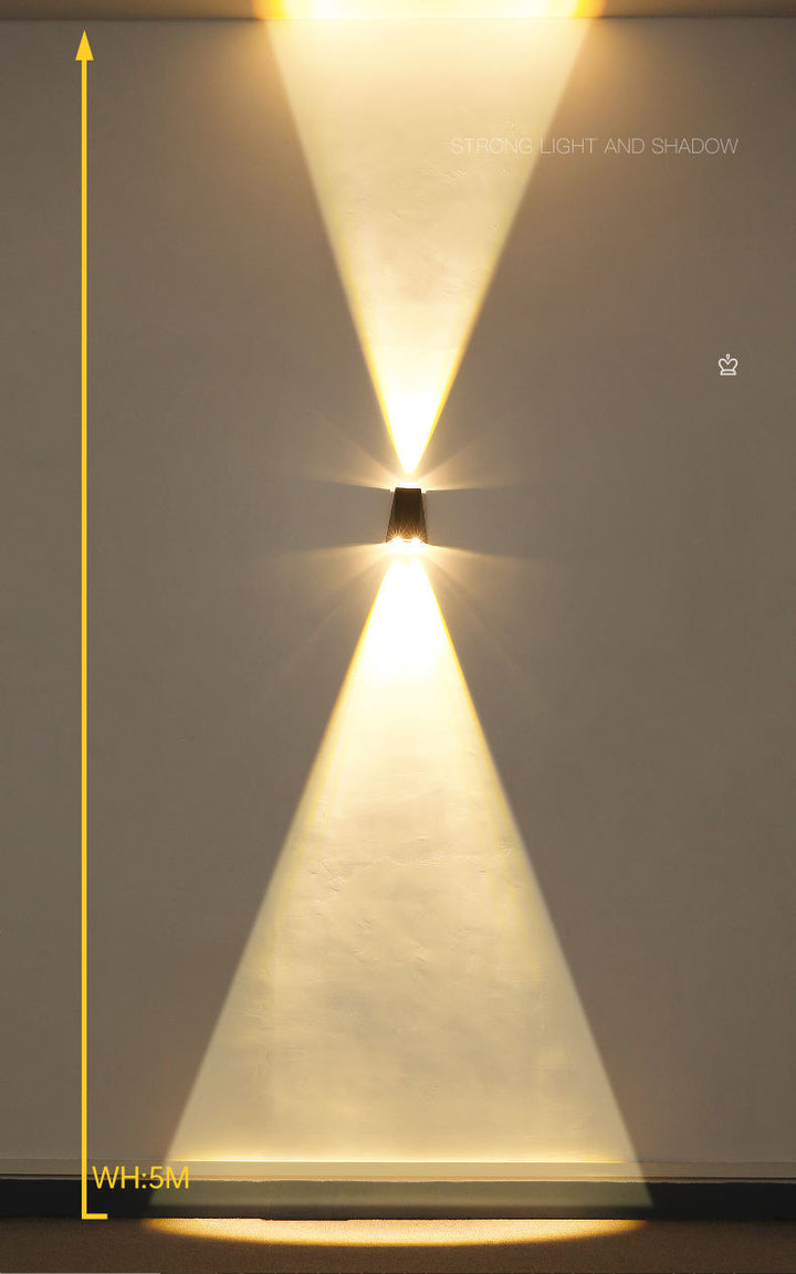 LED-Solar-Wandleuchte für Außenbereiche