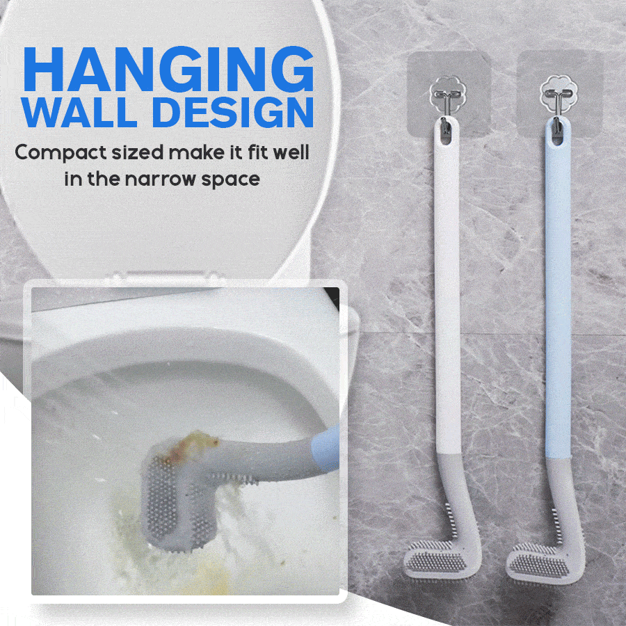 "Toilettenbürste mit Golfkopf-Design, weiß, sportliches Flair, ergonomischer Griff, robuste Borsten, Badezimmerdeko"