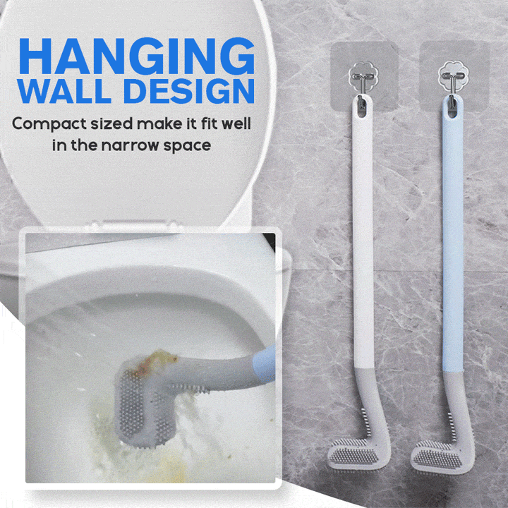 "Toilettenbürste mit Golfkopf-Design, weiß, sportliches Flair, ergonomischer Griff, robuste Borsten, Badezimmerdeko"