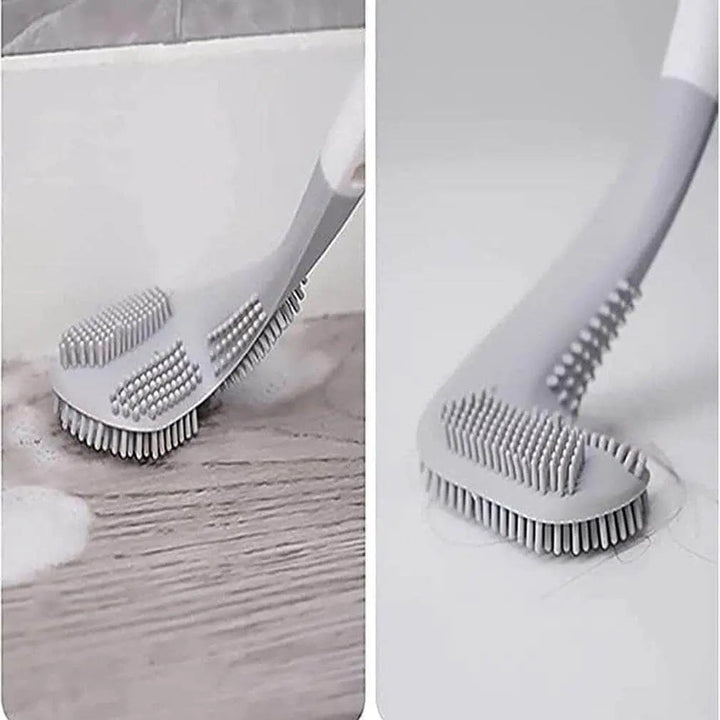"Toilettenbürste mit Golfkopf-Design, weiß, sportliches Flair, ergonomischer Griff, robuste Borsten, Badezimmerdeko"