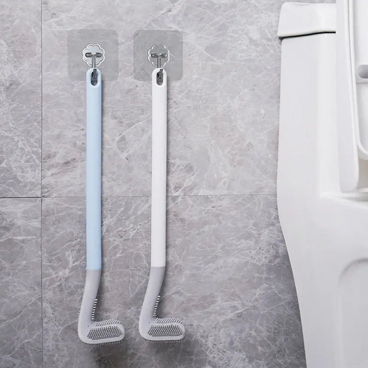 "Toilettenbürste mit Golfkopf-Design, weiß, sportliches Flair, ergonomischer Griff, robuste Borsten, Badezimmerdeko"