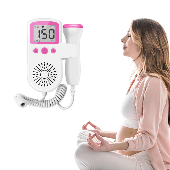 "Tragbarer Fetal-Doppler mit 3 Modi und LCD-Display für präzise Herzüberwachung während der Schwangerschaft."