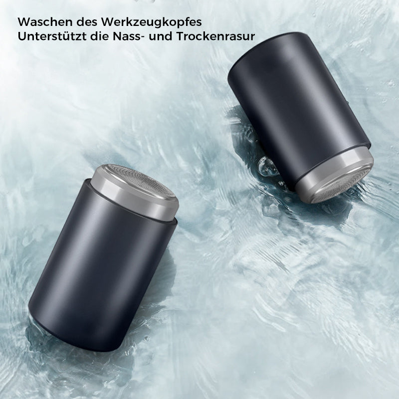 "Tragbarer Mini-Elektrorasierer für Männer, kompakt & USB aufladbar, stilvolles Design, ideal für Reisen."
